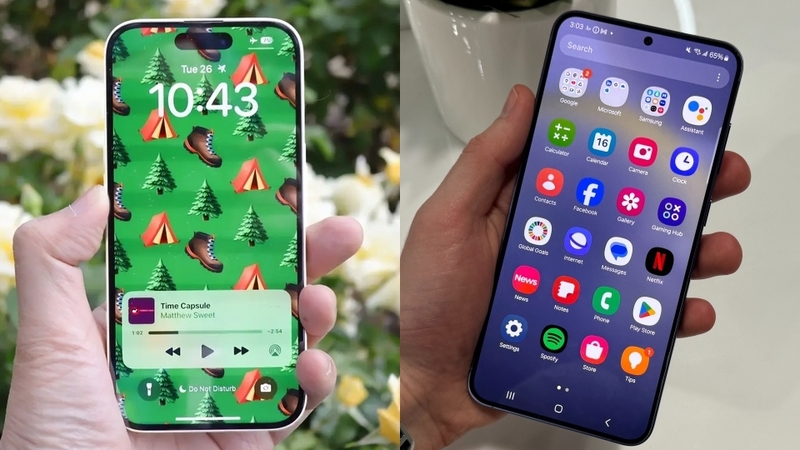 Màn hình của Samsung S24 Plus được đánh giá cao hơn so với iPhone 16