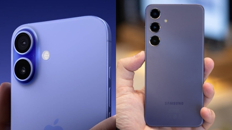 iPhone 16 có hai camera, S24 Plus có 3 camera