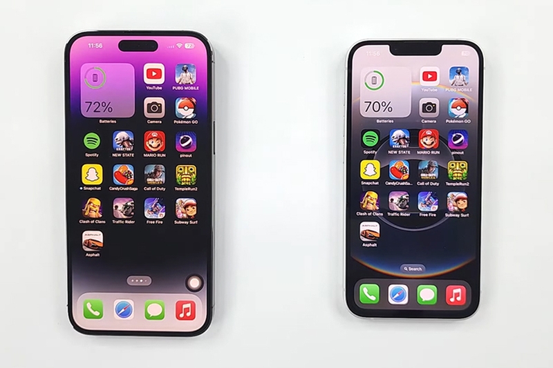 So sánh iPhone 16e và 14 Pro Max 8