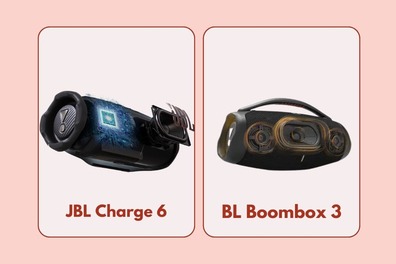 So sánh JBL Charge 6 và Boombox 3 2
