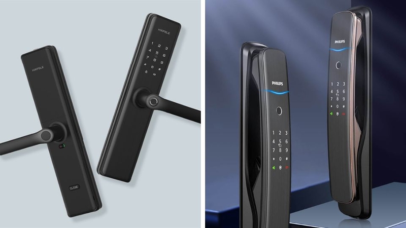 So sánh khóa điện tử Hafele và Philips 5