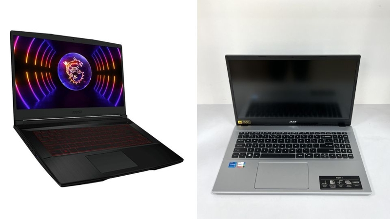 so sánh laptop MSI và Acer 4