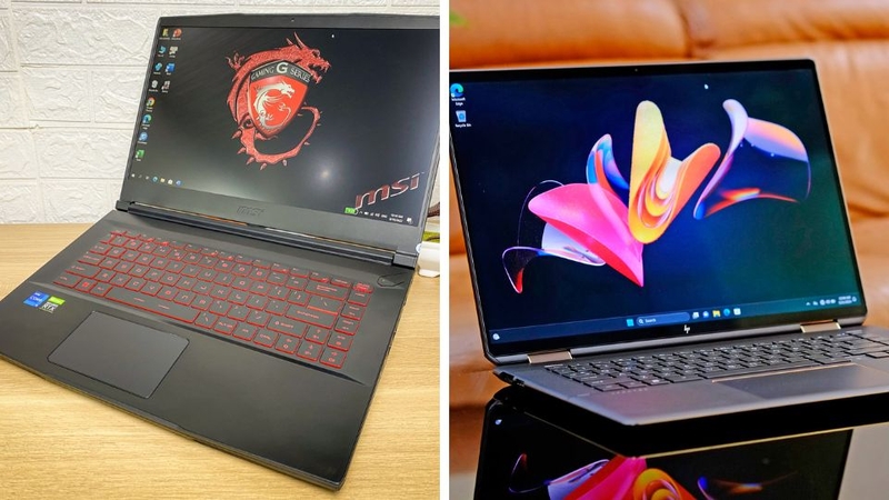 so sánh laptop MSI và HP 3