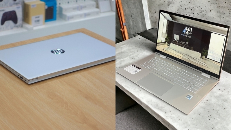 Laptop Pavilion và Envy đều được trang bị pin Li-on hoặc Li-po