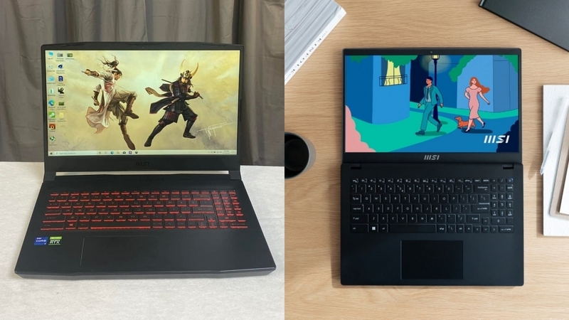 So sánh laptop MSI Katana và MSI Modern về hiệu năng
