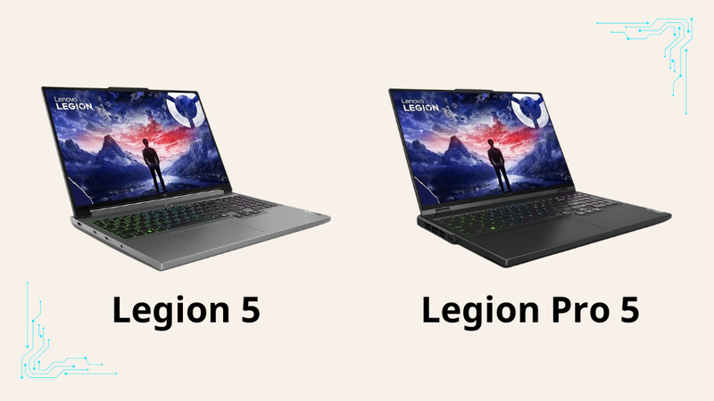 ngoại hình của Legion 5 và Legion Pro 5
