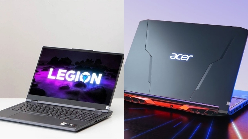 Legion 5 có thiết kế thanh lịch, Nitro 5 có thiết kế đậm chất gaming