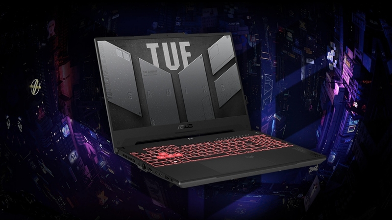 Asus Tuf Gaming A15 có thiết kế mang đậm phong cách gaming
