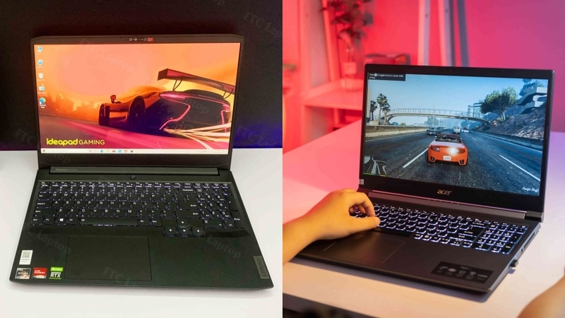 Dung lượng pin của Lenovo Ideapad Gaming 3 và Acer Aspire 7 không có nhiều khác biệt