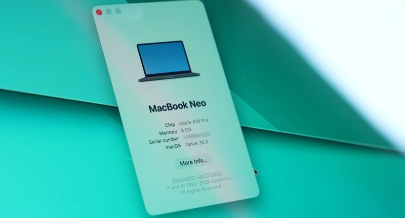 So sánh MacBook Neo và MacBook Air M4 về hệ điều hành