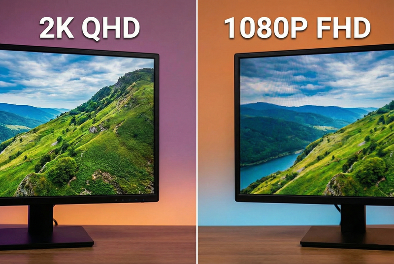 So sánh màn hình 2K và Full HD 4