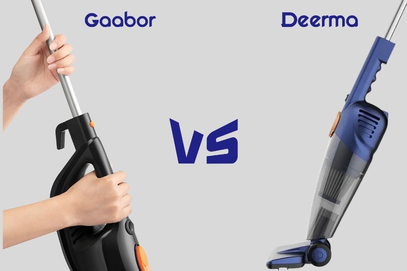 so s&aacute;nh m&aacute;y h&uacute;t bụi Gaabor v&agrave; Deerma 3