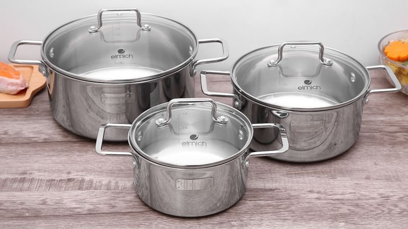 So sánh nồi Elmich Trimax và Hera 6