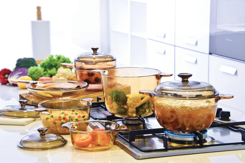 so s&aacute;nh nồi thủy tinh vision v&agrave; luminarc 5