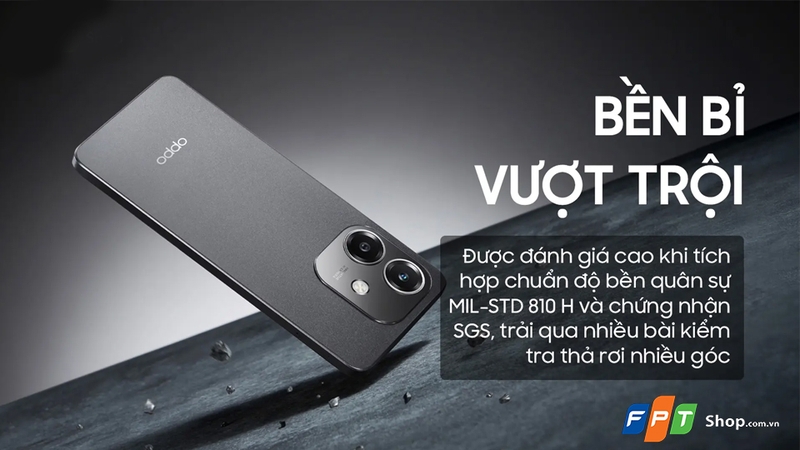 OPPO A3 và A3x đều đạt độ bền quân đội MIL-STD 810H