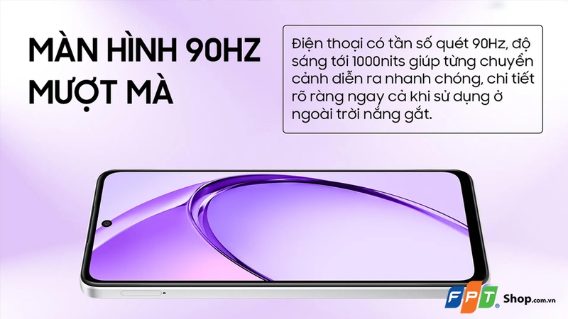 OPPO A3 và A3x 4G có tần số quét 90 Hz