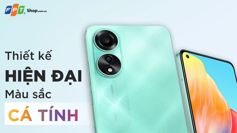 OPPO A78 sử dụng hiệu ứng lấp lánh tại mặt lưng