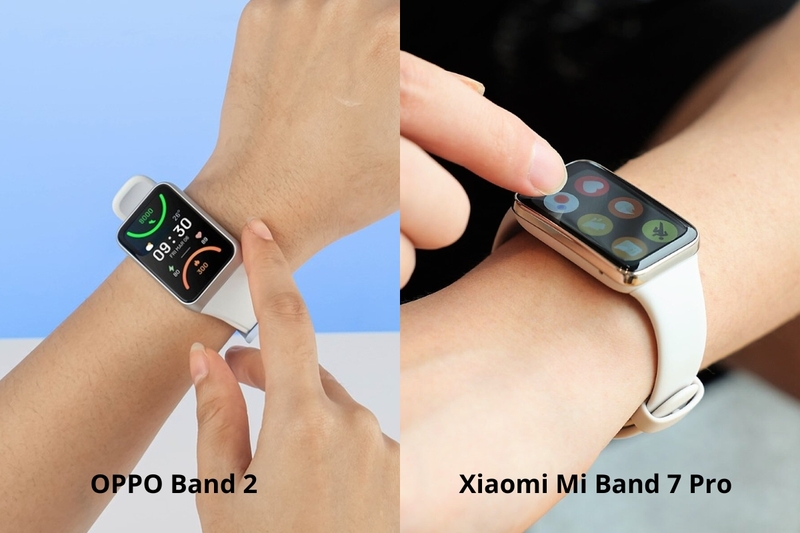 so sánh oppo band 2 và xiaomi mi band 7 pro hình 4