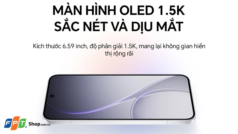 OPPO Reno15 cho không gian hiển thị rộng rãi