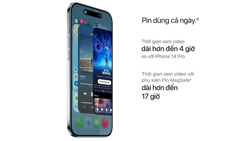 Pin iPhone Air đáp ứng nhu cầu sử dụng cả ngày dài