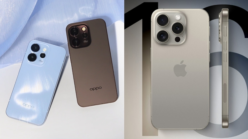 OPPO Reno15 Pro và iPhone 16 Pro Max là hai dòng máy được yêu thích