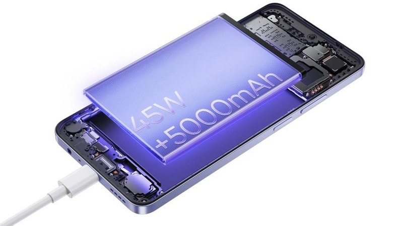 Sạc nhanh SuperVOOC 45 W là một điểm cộng lớn
