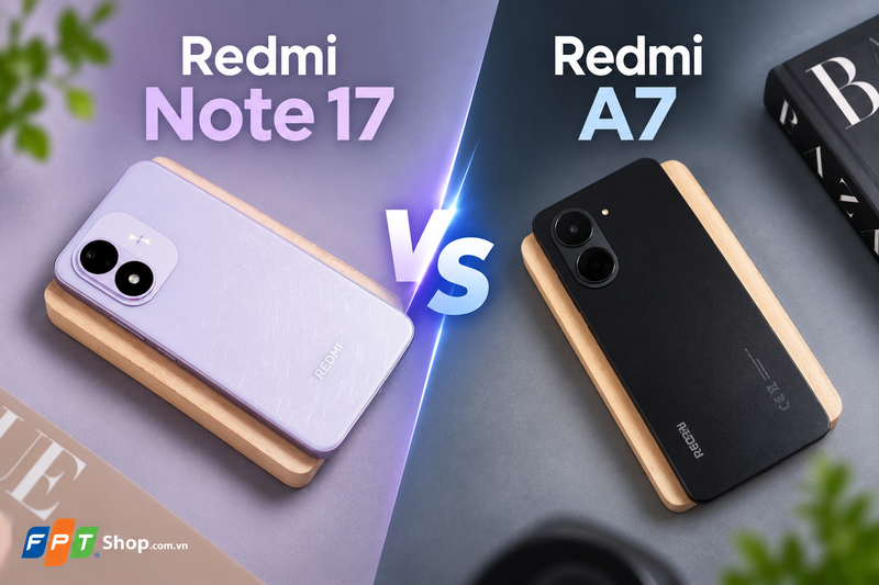 So sánh Redmi Note 17 và Redmi A7 11