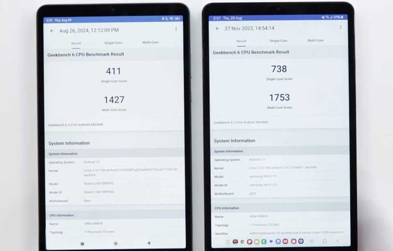 So sánh Redmi Pad SE 8.7 và Samsung Tab A9 - 06