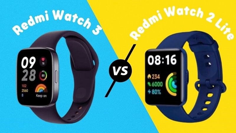So sánh Redmi Watch 3 và Redmi Watch 2 Lite (ảnh 1)