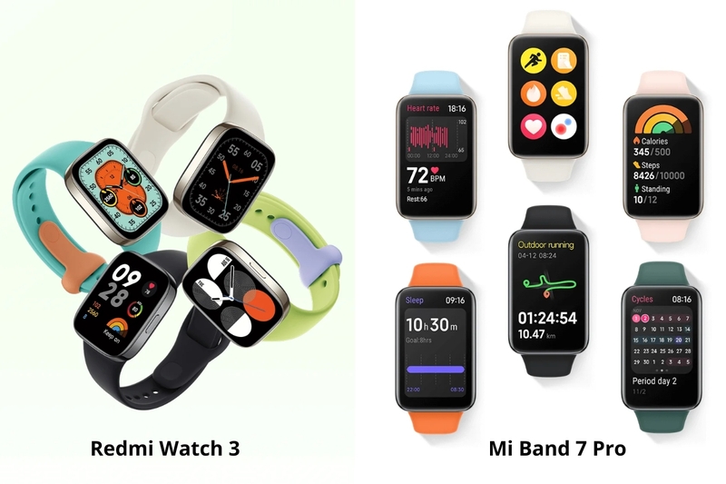 so sánh redmi watch 3 và xiaomi mi band 7 pro hình 8