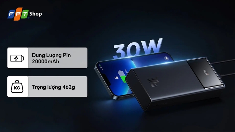 so sánh sạc dự phòng Ugreen và Baseus 3