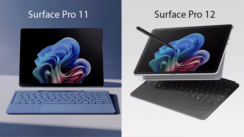 Surface Pro 12 inch và Surface Pro 11 đều là những mẫu máy cực đáng mua