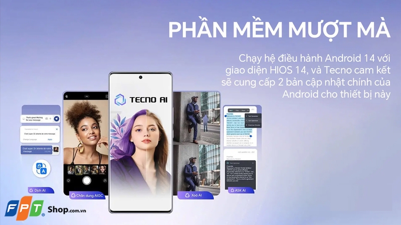 Tecno Camon 30S có giao diện HIOS 14