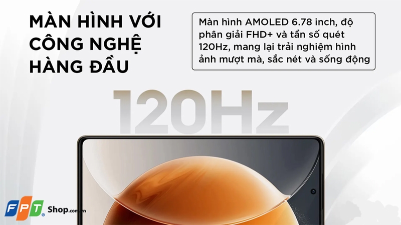 Màn hình 120Hz giúp các thao tác vuốt chạm siêu mượt