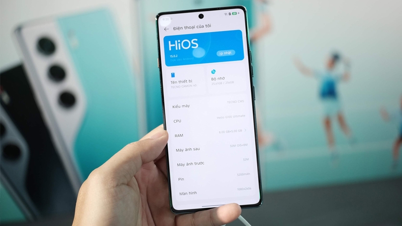 Camon 40 được cài đặt sẵn nền tảng Android 15 và giao diện HiOS 15