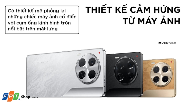 TECNO Camon 30 được lấy cảm hứng từ chiếc máy ảnh cổ điển