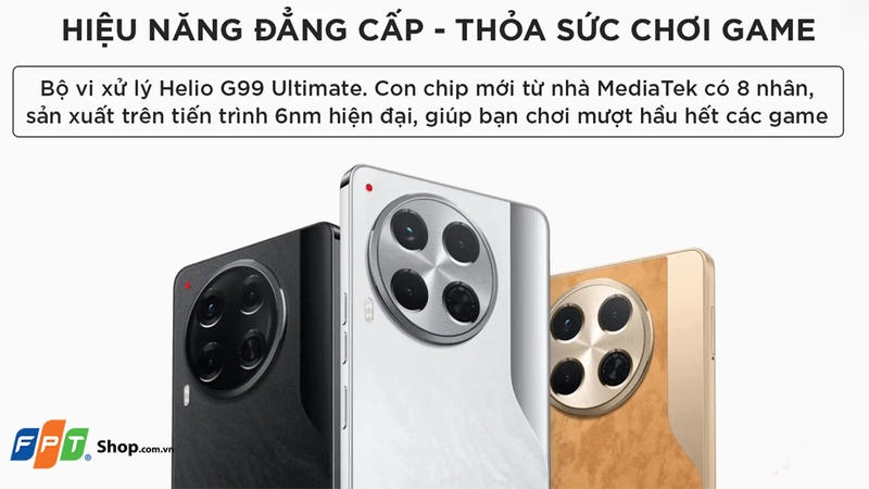 TECNO Camon 30 sử dụng chip Helio G99 Ultimate