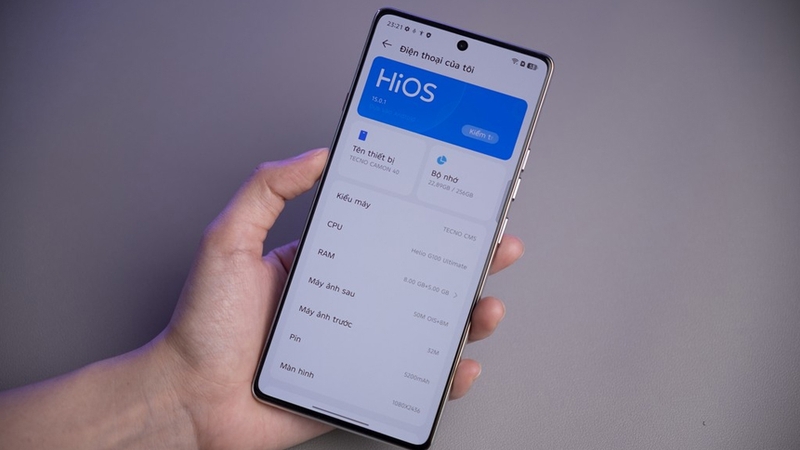 Tecno Camon 40 và 40 Pro đều dùng giao diện tùy biến HiOS 15