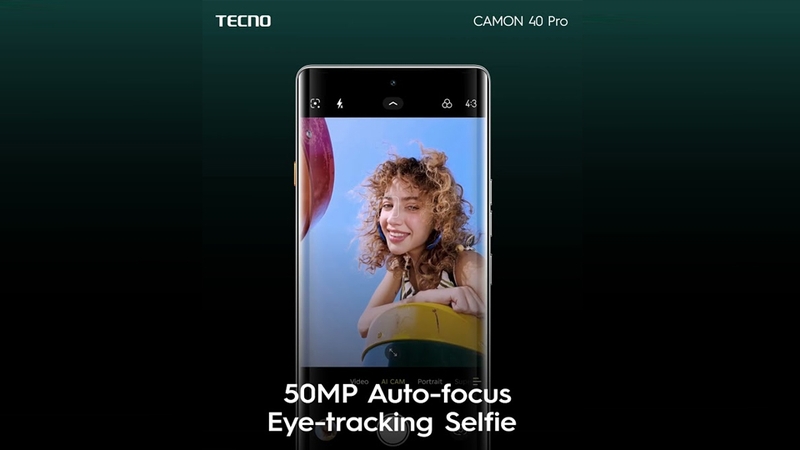 Tecno Camon 40 Pro tích hợp công nghệ Lấy nét tự động trên camera trước