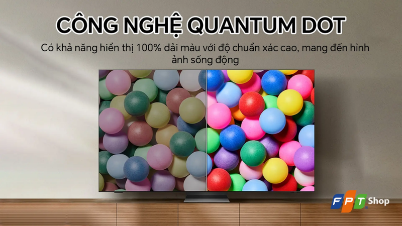 So sánh tivi QLED và Crystal 1