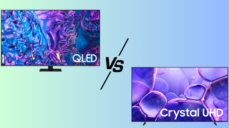So sánh tivi QLED và Crystal 6