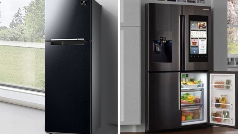 so s&aacute;nh tủ lạnh 2 c&aacute;nh v&agrave; tủ lạnh 4 c&aacute;nh Samsung 3