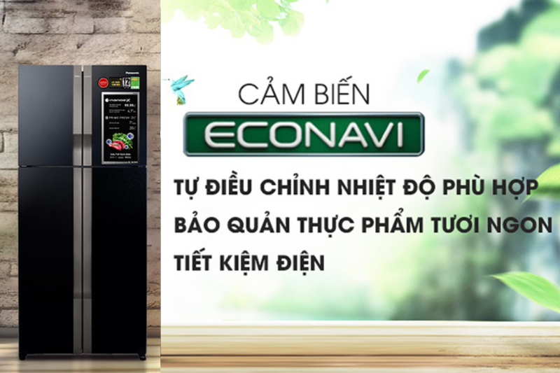 So s&aacute;nh tủ lạnh Panasonic 4 c&aacute;nh v&agrave; Hitachi (5)