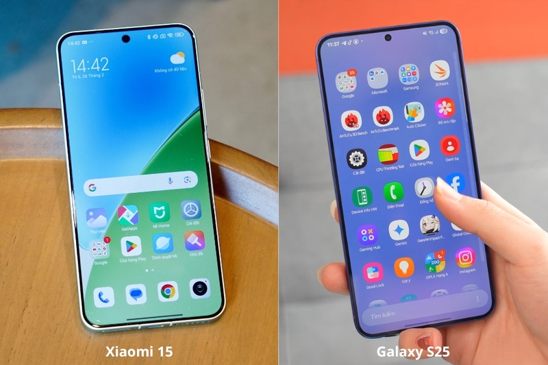 so sánh xiaomi 15 và galaxy s25 hình 2