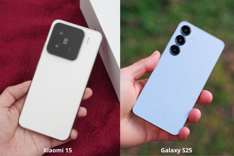 so sánh xiaomi 15 và galaxy s25 hình 1