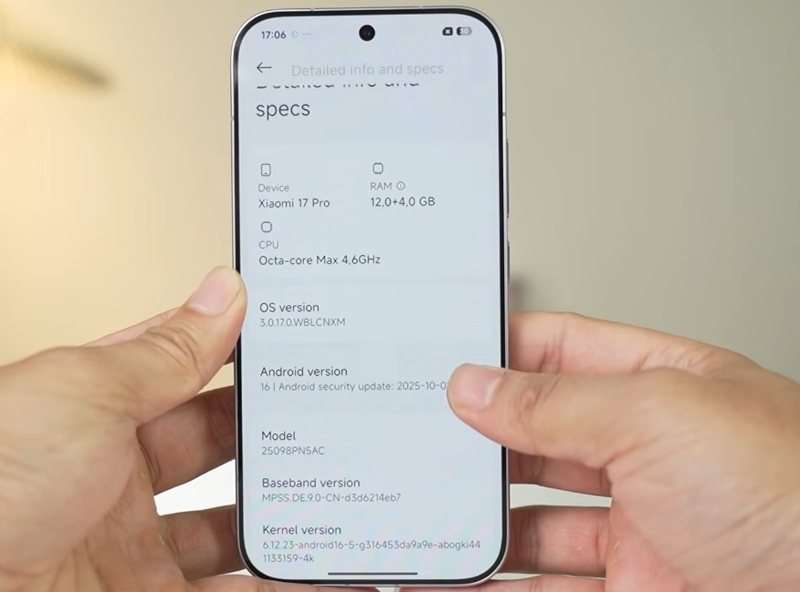 So sánh Xiaomi 17 Pro và Xiaomi 17 Pro Max - hình 8