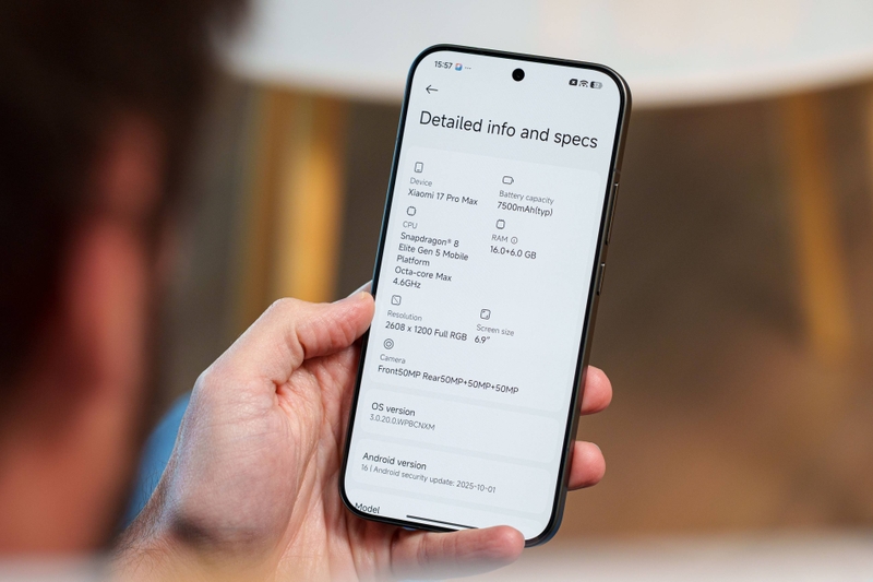 So sánh Xiaomi 17 Pro và Xiaomi 17 Pro Max - hình 9