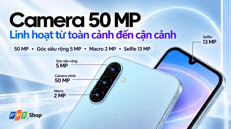 Hệ thống camera của Samsung Galaxy A18 thể hiện sự vượt trội hơn