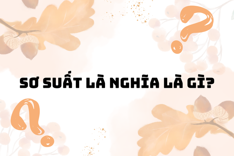 Sơ xuất hay sơ suất (1)