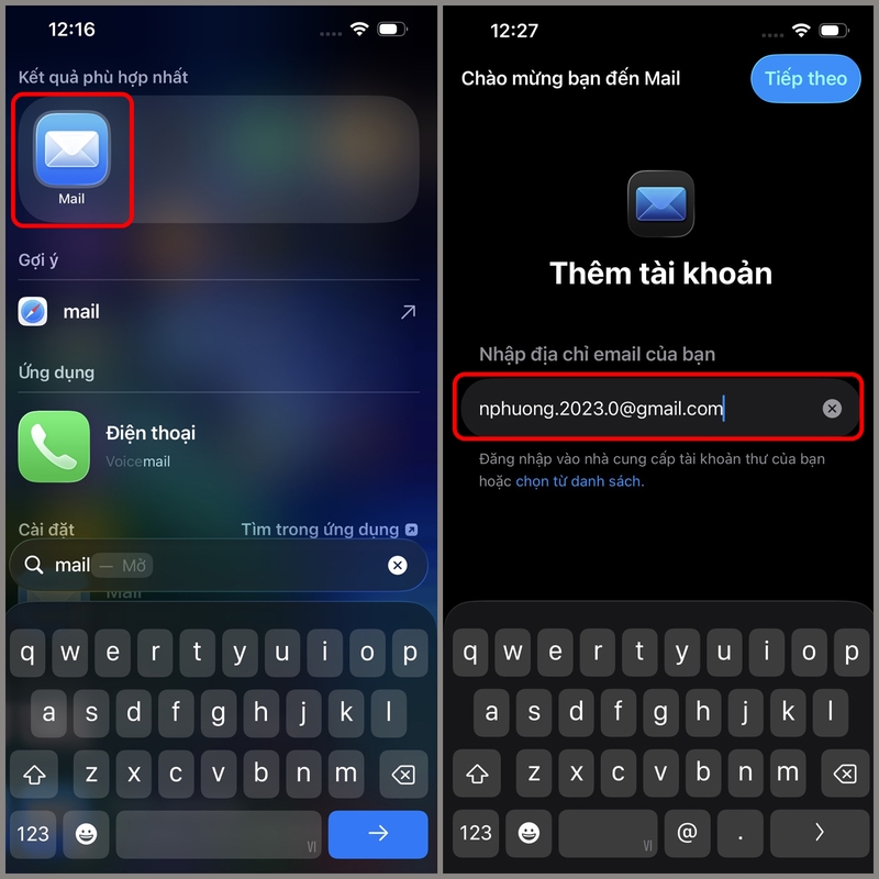 Soạn email trong ứng dụng Mail trên iPhone - hình 3